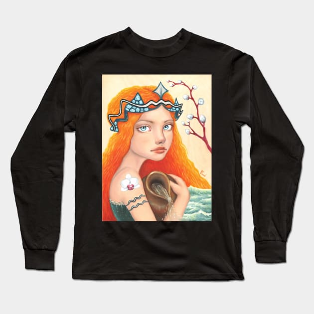 Aquarius Long Sleeve T-Shirt by TanyaBondArt